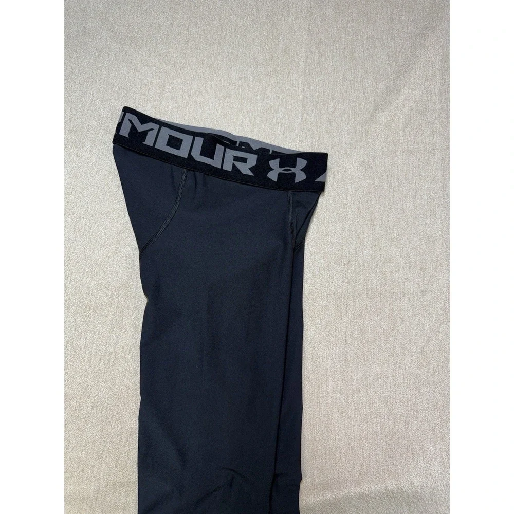 Under Armour Men's Black Compression Pants S Polyester Elastic Waist Sports